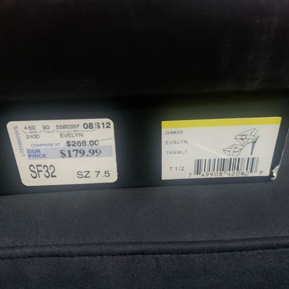 L.A.M.B. women's sandal heels size 7.5 EVELYN - Picture 5 of 9